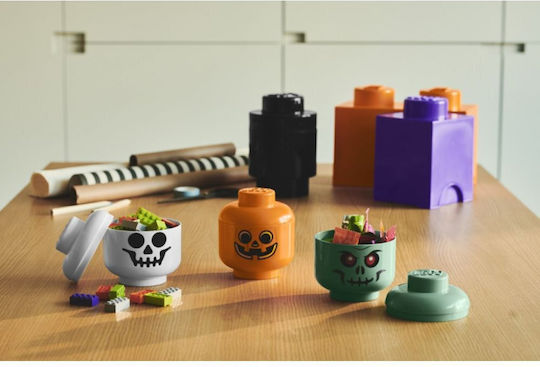 LEGO Παιδικό Κουτί Αποθήκευσης από Πλαστικό Mini Skeleton Πράσινο 10.2x12x10.2cm