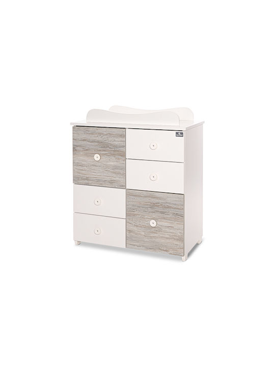 Baby Dresser with 6 Drawers White 83x71x96cm