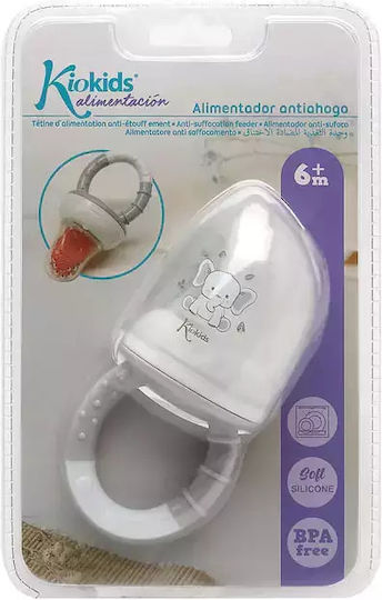Kiokids Feeder Gray Little Elephant Made of Silicone for 6+ Months