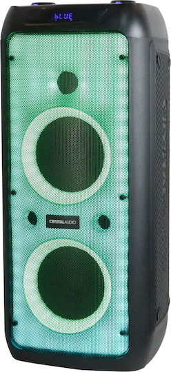 Crystal Audio Ηχείο Karaoke με Ασύρματο Μικρόφωνο και Εφέ Φωτισμού PRT-16 Μαύρο