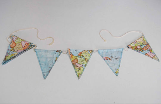 Decocraft Worldmap Flags in Blue Color