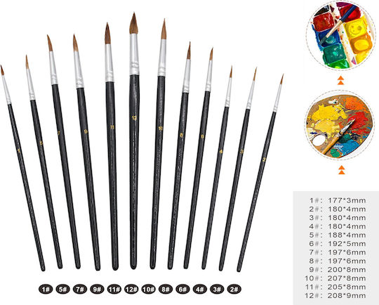 Tpster Malpinsel-Set 12Stück