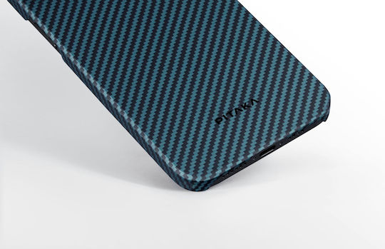 Pitaka Back Cover Aramid Fiber 1.15mm Μπλε (iPhone 15)