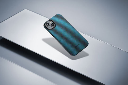 Pitaka Back Cover Aramid Fiber 1.15mm Μπλε (iPhone 15 Plus)