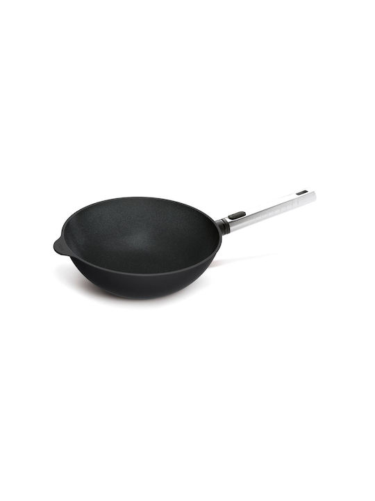 Woll Diamond XR Logic Pro Wok with Cap made of Die-Cast Aluminum with Non-Stick Coating 28cm