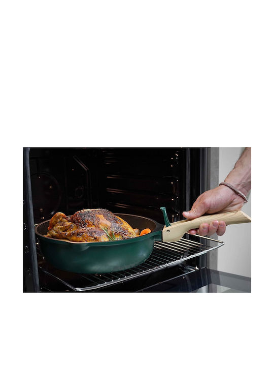 Cookut Fabulous Pan With Lid made of Aluminum with Non-Stick Coating Canopy Green 28cm