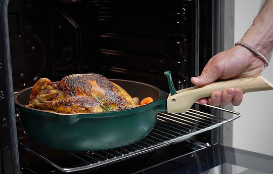 Cookut Fabulous Pan With Lid made of Aluminum with Non-Stick Coating Canopy Green 28cm