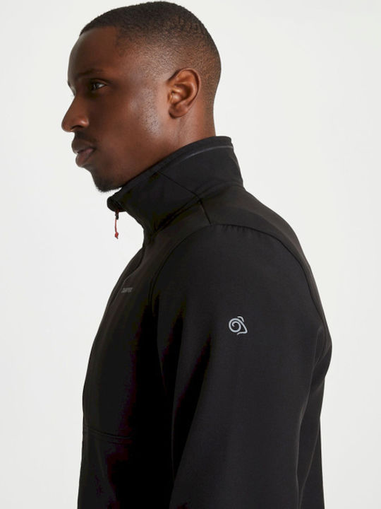 Winter Jacket Softshell Waterproof and Windproof Black