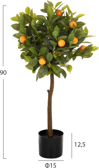 Artificial Potted Plant Orange HomeMarkt Artificial Potted Plant Orange HomeMarkt