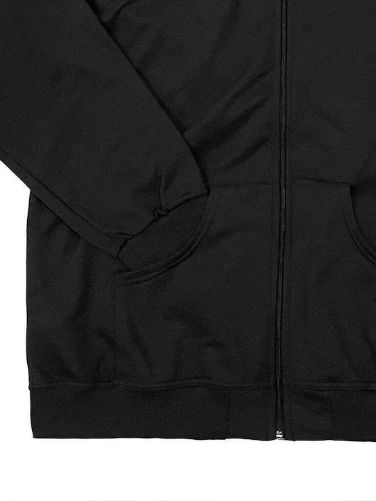 Ustyle Men's Sweatshirt Jacket with Hood Black