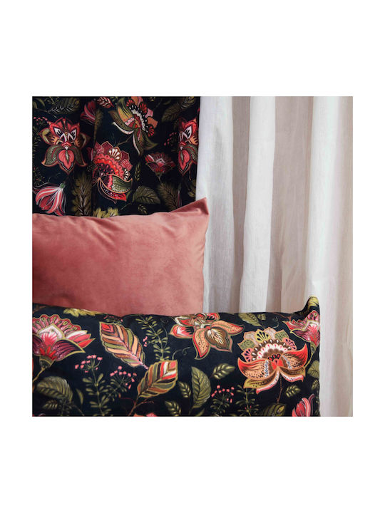 Decocraft Sofa Cushion Nightflower in Blue Velvet 35x65cm