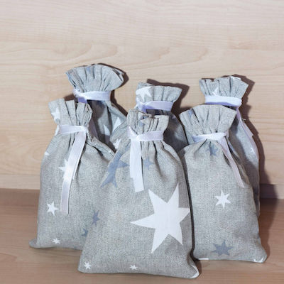 Decocraft Stoff Beutel als Geschenk Gray 14x18cm.