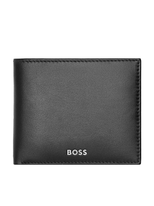 Boss Δερμάτινο Ανδρικό Πορτοφόλι Μαύρο Boss Δερμάτινο Ανδρικό Πορτοφόλι Μαύρο