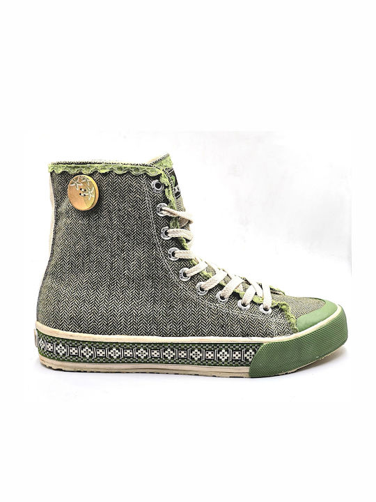 Roxy Bărbați Sneakers Green / Decree / Black / Brown