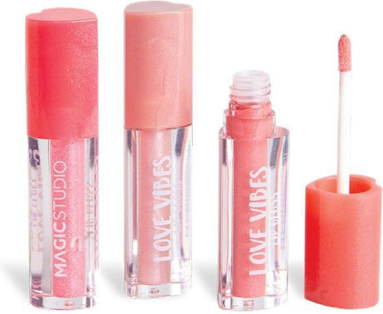 Magic Studio Love Vibes Luciu de buze 02 Shimmer Pinky Peach 3gr 3ml