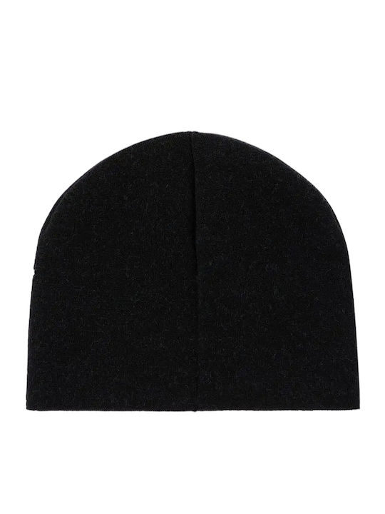 Beanie Unisex Σκούφος Πλεκτός σε Μαύρο χρώμα