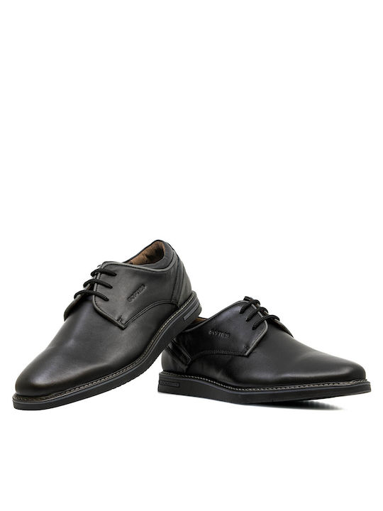 Softies Men's Leather Casual Shoes Black