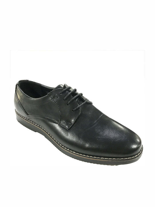 Men's Synthetic Leather Casual Shoes Black