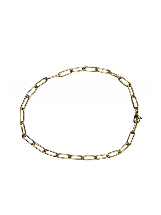 Tatu Moyo Bracelet Anklet Chain made of Steel Gold Plated