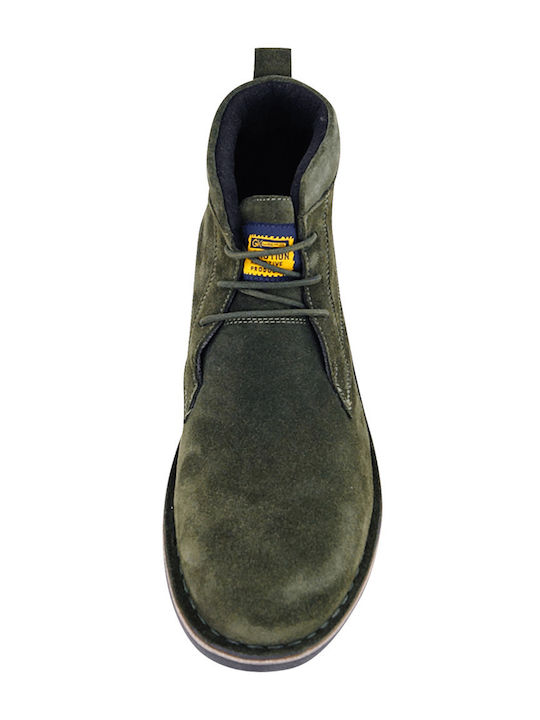 Suede Herrenstiefel Chukka Khaki