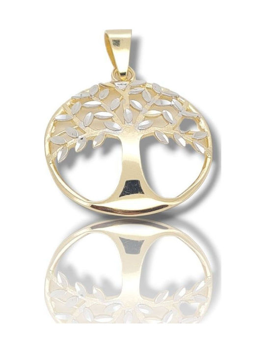 Mentzos Charm Дърво от Жълто Злато 14 Карата