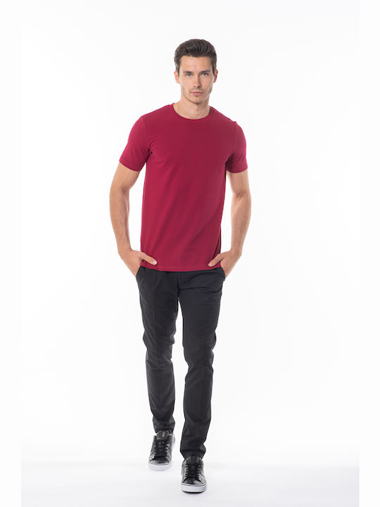 Scotch & Soda Herren T-Shirt Kurzarm Bordeaux