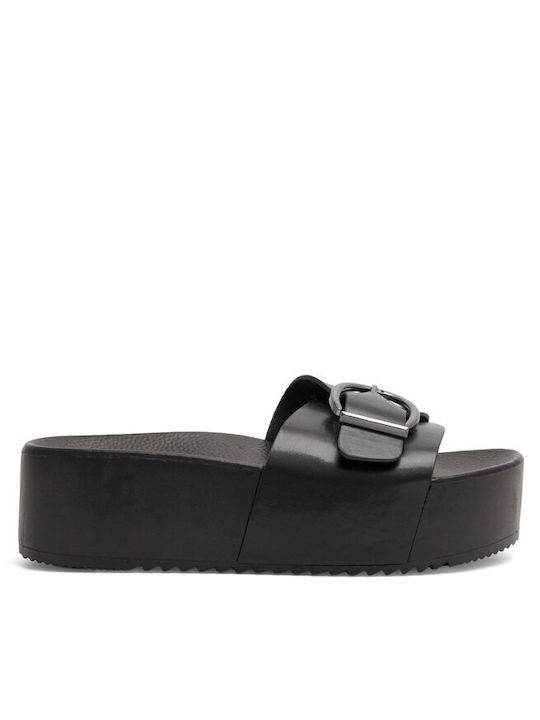 Damen Flache Sandalen in Schwarz Farbe