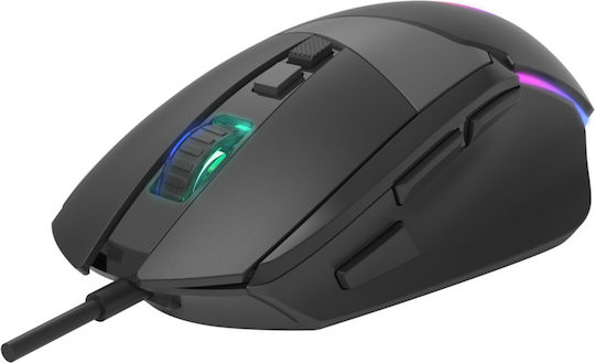 Marvo M411 RGB Gaming Ποντίκι 12800 DPI Μαύρο