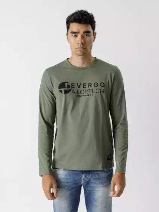 Devergo Herren Langarmshirt Green.