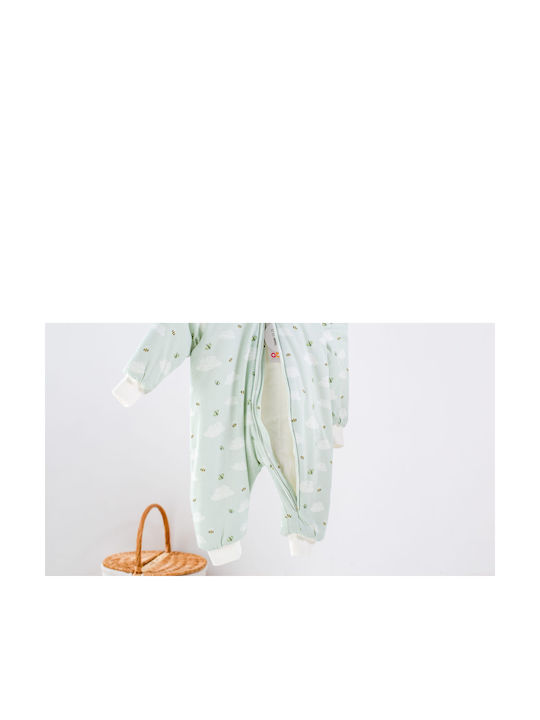 Ako Winter Schlafsack mit Füßen 2.5 Tog mint
