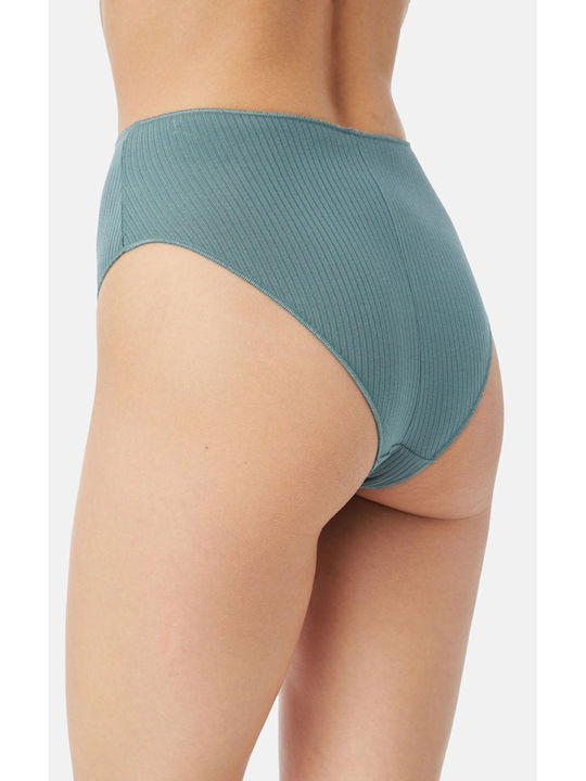 Minerva Hochtailliert Damen Slip Dusty Green