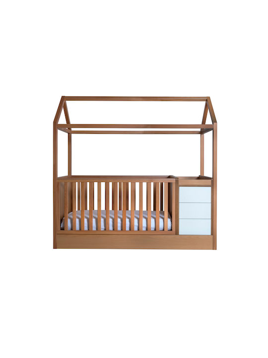 Santa Bebe Βρεφική Κούνια Maya+ Καφέ για Στρώμα 70x140cm