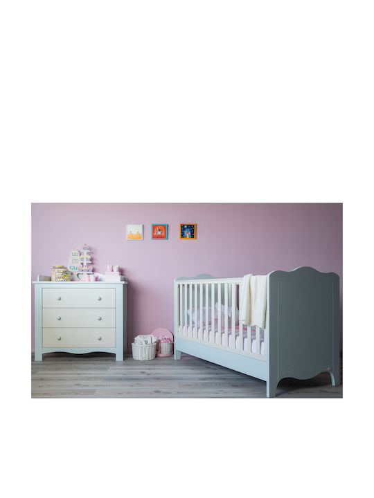 Santa Bebe Βρεφική Κούνια Rigel Λευκή για Στρώμα 70x140cm