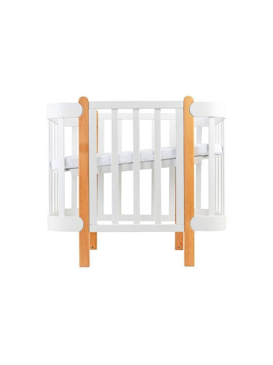 IngVart Babybett Multifunktional Nika Weiß für Matratze 60x120cm