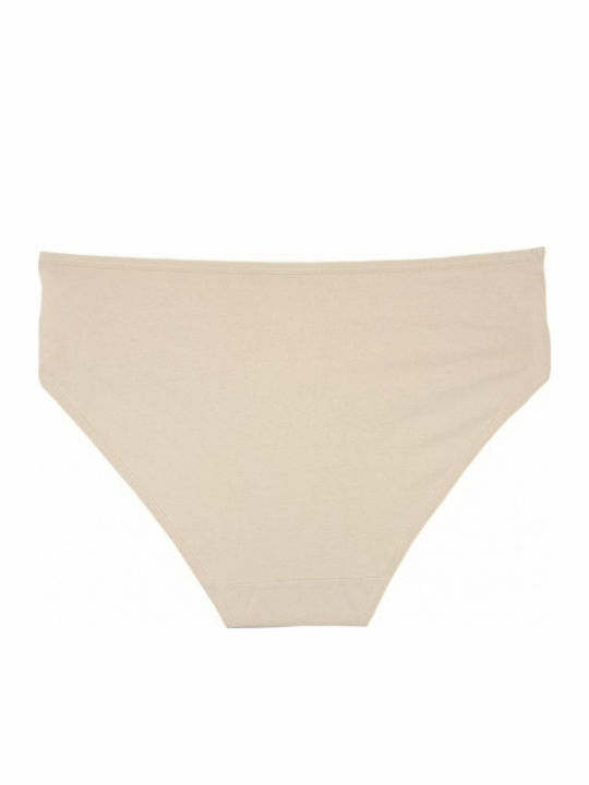 Βαμβακερά Γυναικεία Slip 3Pack Μπεζ