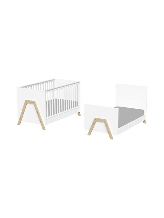 Casababy Babybett Oslo Weiß mit Schublade & Räder