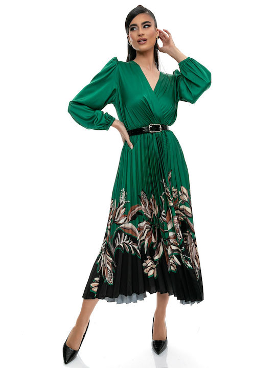 RichgirlBoudoir Midi Evening Dress Green