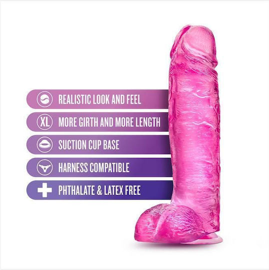 Blush Dildo realist Cu ventuză Roz 27cm
