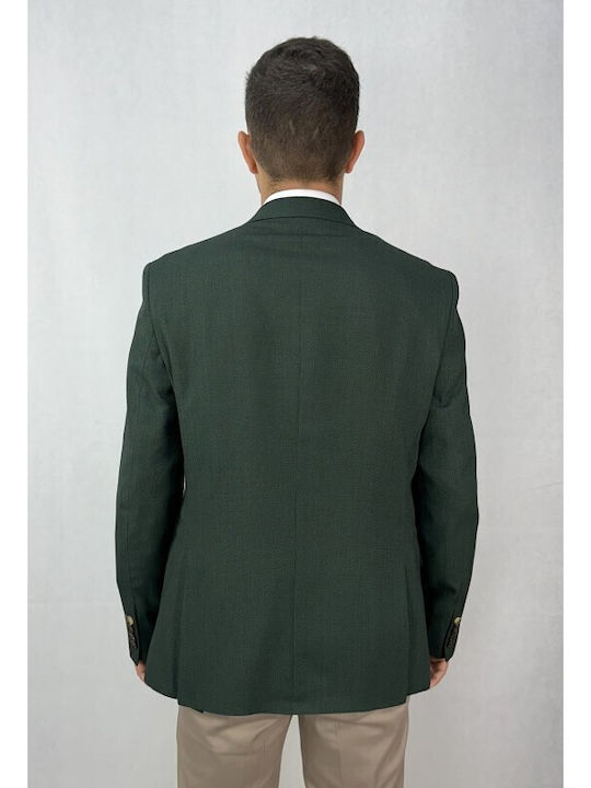 D-Zine Men's Suit Jacket Green