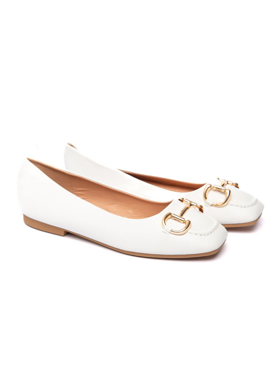 Malesa Ballerinas White