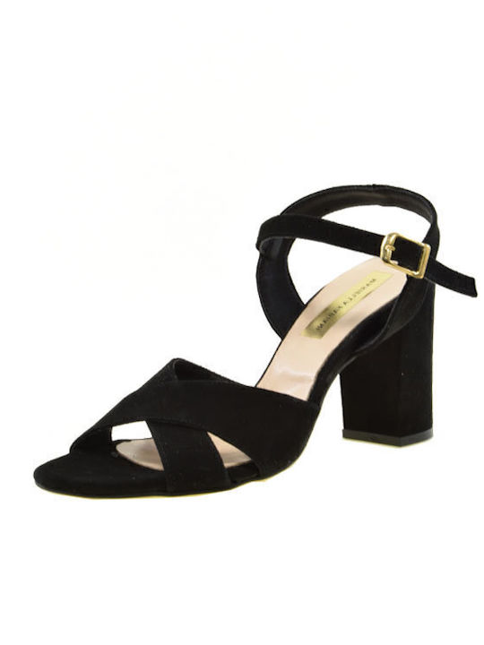 Leder Sandalen Schwarz