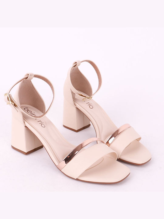 Beira Rio Damen Sandalen in Beige Farbe