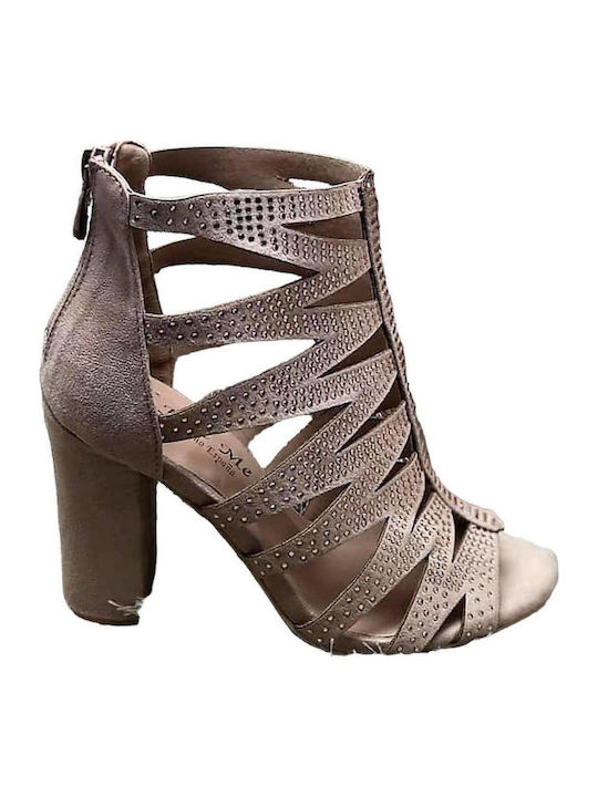 Leather Sandals Beige