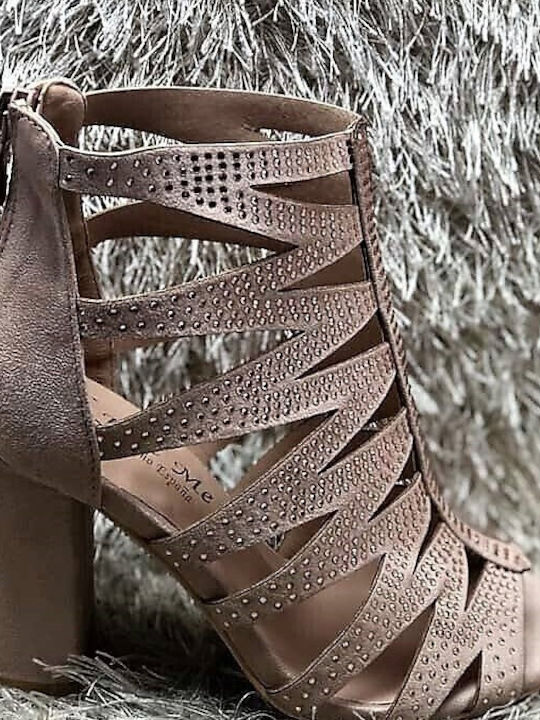 Leather Sandals Beige