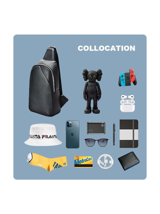 Leather Men's Briefcase Black