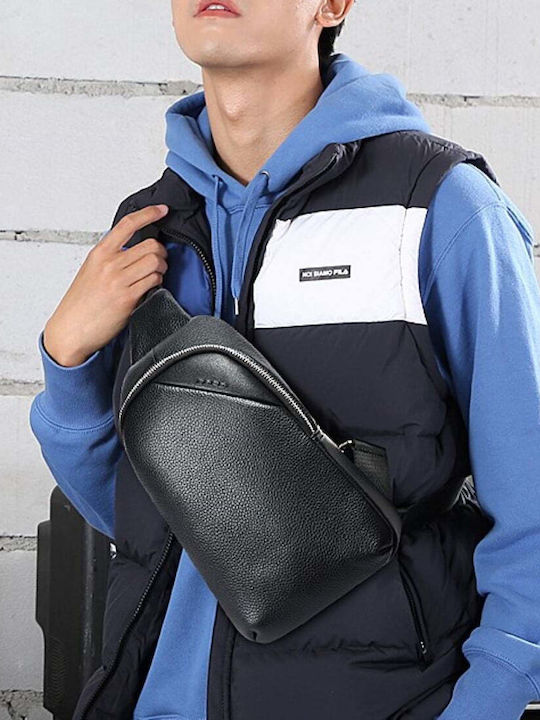 Leather Men's Briefcase Black