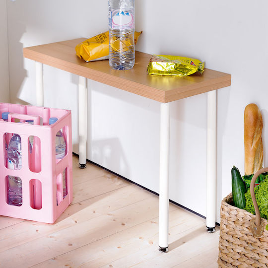 Es Metallic Furniture Leg Suitable for Table / Coffee Table 3x3x30cm Black