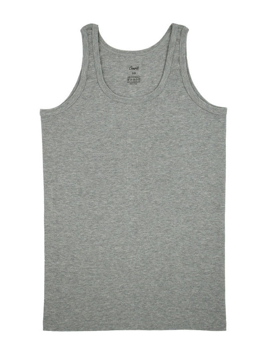 Herren Unterhemden ΓΚΡΙ 2Packung
