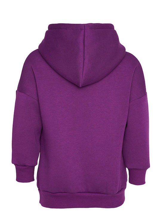 SugarFree Kids Fleece Sweatshirt with Hood Purple