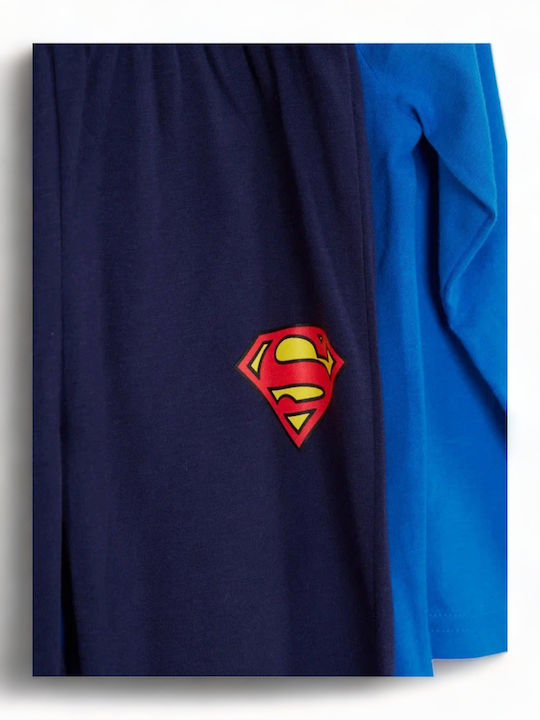 Superman Παιδικό Σετ Φόρμας Μπλε 2τμχ